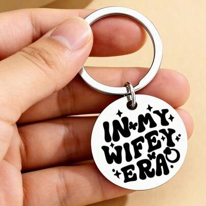 My Wife Era' Keychain - Stainless Steel Newlywed Wife Gift, Bridesmaid Party And Wedding Favor Gifts For Mother, Father, Graduation, And Teacher