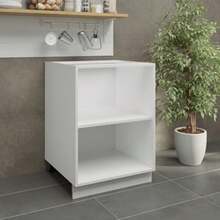 Adjustable Kitchen Base Unit Carcass - 600mm - Kitchen Cabinet Carcass - White Matt - 40cm - View 3