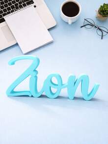1pc Personalized 3D Printed English Name Letter Decor Matte Red Single 3D Letter Decor For Wedding Table Decoration Desktop Display Anniversary Gift - Multicolor - View 3