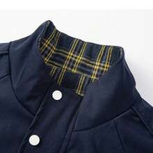 Men's Spring Casual Turndown Collar Jacket - Royal Blue - View 6