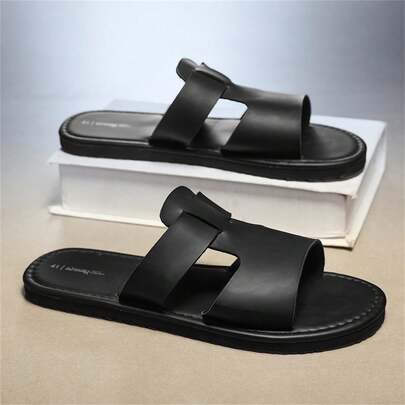 Dép lê nam mùa hè đa năng, chống trượt, đế dày thoải mái, thoáng khí, bền chắc, nhẹ, thích hợp sử dụng trong nhà và ngoài trời, đi biển.