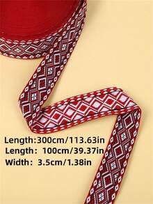 1卷幾何樣式DIY縫紉裝飾 - 彩色 - 查看 4