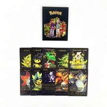 pokemon 10张动漫角色卡片，卡通角色对战卡片，益智桌面游戏卡片，塔罗牌风格收藏卡片，学生趣味对战游戏卡片，动漫周边益智玩具卡片，休闲娱乐卡片 - 彩色 - 查看 14