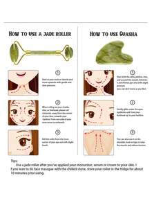 Bảng Guasha hình trái tim làm từ ngọc bích tự nhiên, dụng cụ massage mặt dành cho chăm sóc da phụ nữ. - Nhiều màu - Xem 4