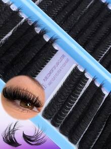 720/666 片 D 卷合成睫毛嫁接套装，包含 30D + 40D + 50D / 60D + 80D + 100D，可打造不同浓密度的纤长柔软睫毛簇。 - 彩色 - 查看 10