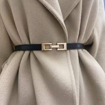 1pc Fashionable Minimalist Elastic Adjustable Buckle Belt