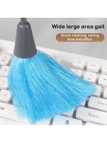 Feather Duster Suitable For Home And Car Cleaning - Multi-Functional Crevice Duster, Soft Feather Brush, Applicable For Computer Keyboard, Car Steering Wheel, Narrow Spaces - For Office, Car Interior Use - Multicolor - View 4