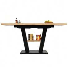 Dining Tables - Black + Natural - View 9
