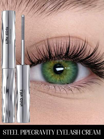 Life Girls 1 pieza Máscara de pestañas 3D con diseño de girasol, voluminizadora, rizadora, resistente al agua y al sudor, que alarga, separa y define las pestañas de forma natural y duradera sin grumos ni manchas