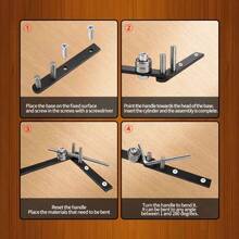 Manual Busbar Bender, Universal Multi-Angle Bending Machine, Small Hand Bender For Aluminum Sheet, Copper, Iron & Steel Wire Bending - Conventional - View 6