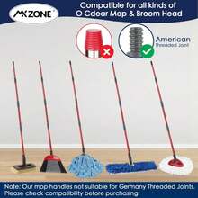 MXZONE Spin Mop Handle Replacement Compatible With O Cedar Spin Mop And Bucket, 4-Section 30 To 58 Inchs Mop Replace Handle, Mop Stick For Floor Cleaning, Mop Head And Base Not Include - Màu A - Xem 3