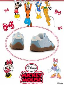 Disney 米奇官方授权联名款 | 一双儿童运动鞋，适合日常、节日、运动和户外活动穿着。穿着舒适贴合脚型，防滑、耐磨、透气。（男童运动鞋、男童板鞋、儿童运动鞋、女童运动鞋、女童板鞋） - 藍色 - 查看 3