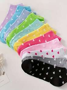 1-60 đôi tất ngắn thoáng khí in hình hoạt hình kẹo ngọt dành cho nữ, kiểu dáng thường ngày cho mùa xuân, hè, thu. - Nhiều màu - Xem 5