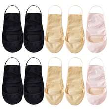 chuanwa（2） 1/5/10双装 女士夏季薄款休闲浅口柔软舒适隐形船袜 - 彩色 - 查看 15