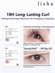 lishu 持久防水不晕染睫毛膏，打造持久自然卷翘不下垂的睫毛，适合初学者使用。 - 輕的 - 查看 6