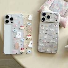 Cartoon Phone Back Film For IPhone 16 Pro/17 Pro/16 Pro Max/17 Pro Max Series, Matte Texture, PET Material Anti-Scratch Anti-Slip, Cute Bear Pattern, Suitable As Birthday/Holiday Gift For Girlfriend - MultiWarna - View 7