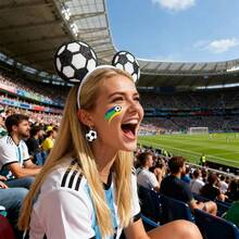 12pcs/Set 2026 World Cup Fan Supplies, Including Headbands, Earrings, Temporary Tattoos, Football Cheering Props - Multicolor - View 4