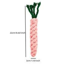Bộ 5 món đồ chơi gặm hình củ cà rốt cho chó, đồ chơi gặm bền chắc, thích hợp cho việc gặm nhai mạnh, giải trí và tương tác, làm sạch răng và gặm nhai. - Nhiều màu - Xem 3