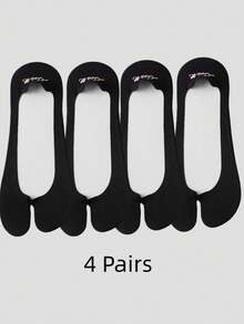 1/4 双装女士春夏两趾船袜，浅口隐形透气防滑袜，适合夏季搭配人字拖和凉鞋穿着 - 彩色 - 查看 10