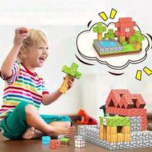 25/50/100/150/200/250/500pcs Magnetic Building Blocks, Magnetic Cube Stacking Musical Toy, STEM Sensory Toy, Magnetic Building Block Set, Creative Building Blocks, ABS Building Blocks, Suitable For 3-8 Years Old Children, Suitable For Christmas Or Birthday Gift - Multicolor - View 5