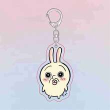 1pc 2026 New Release Japanese Anime Interesting Acrylic Keychain! The Design Is Full Of Fun, With Unique Patterns That Catch The Eye. Double-Sided Transparent And Cute Design, Can Be Hung On Keys, Bags And Backpacks, Adding A Highlight To Daily Outfits. - Multicolor - View 4