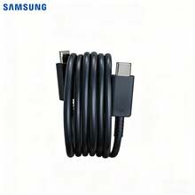Samsung Dual USB-C 5A Fast Charging Data Cable, Global Version EP-DN975, 1M Length, Supports Up To 60W Power, Compatible With 60W/45W/25W Fast Chargers For Smartphones, Tablets And Laptops - Multicolor - View 8