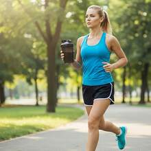 Protein Powder Shaker Cup With Mixing Ball, 13.5 Oz Leak-Proof Fitness Shaker Cup, Suitable For Fitness And Meal Preparation - màu đen - Xem 11