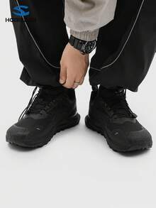 HOBIBEAR (For Wide Feet, Suggest Ordering One Size Up) Comfortable Minimalist Men's Sports Shoes, Campus Sneakers, Fashionable Casual Sports Shoes, Hiking Shoes, Lightweight Women's Shoes - Black - View 6