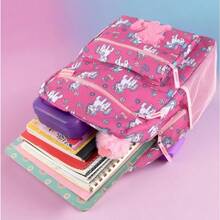 2026Trail Maker 17 Character School Backpacks Plush For Girls With Side Pockets Padded Straps - 毛絨櫻桃獨角獸 - 查看 2
