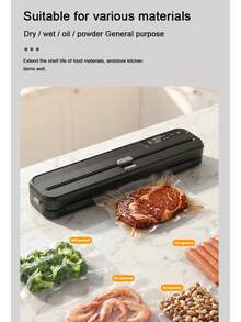 Máy hút chân không tự động, máy đóng gói thực phẩm khô và ướt nhỏ gọn, máy niêm phong nhựa dùng trong gia đình và thương mại, quà tặng lý tưởng cho dịp lễ bảo quản thực phẩm. - Nhiều màu - Xem 6