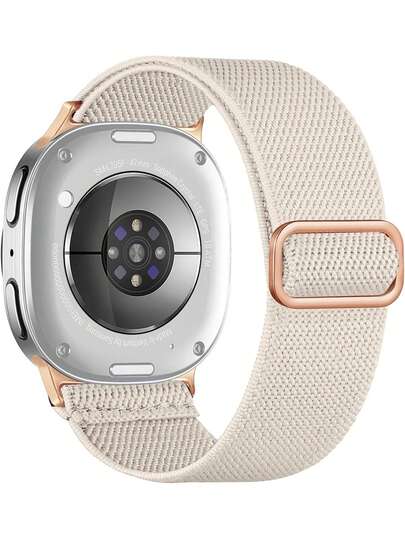 1 条兼容三星手表表带（Watch 8 40mm/44mm，经典款 46mm），运动/休闲，柔软透气，结实耐用的尼龙编织表带，时尚舒适，易于佩戴，可水洗，男女通用可互换表带。