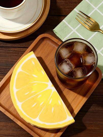 40 piezas Servilletas de papel desechables con diseño de limón, servilletas de papel desechables con diseño de frutas de verano, servilletas de papel decorativas con estampado de limón, adecuadas para bodas al aire libre, fiestas de compromiso, bodas personalizadas, fiestas tropicales de verano, hogar y hotel, decoración de mesa de boda, servilletas desechables para bebidas y postres en fiestas de compromiso