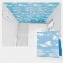 10pcs/Set 30cm/11.8in Ceiling Decor Wall Stickers, Suitable For Kitchen And Bedroom Ceiling - A - View 12