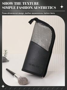 13 piezas Juego de herramientas de maquillaje que incluye: 12 piezas Juego de brochas de maquillaje + 1 bolsa de almacenamiento - Multicolor - Ver 8