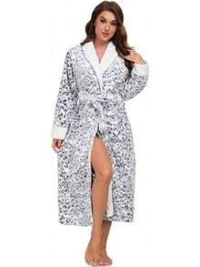 Bathrobe - Gris (Leopard Gray) - View 3