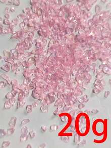 20-50g Colorful AB Transparent Colored Decorative Glass Crushed Stones, Asymmetrical Shape DIY Decoration Materials - Multicolor - View 17