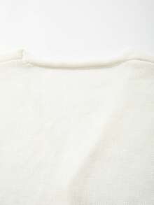 Áo khoác cardigan dệt kim không tay cổ chữ V màu trơn, dáng rộng thoải mái, unisex, thích hợp mặc đi chơi, dạo phố, đi nghỉ mát, đi làm, màu be. - Màu be - Xem 10