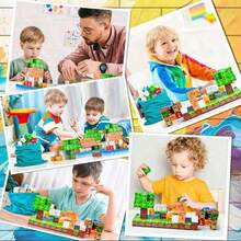 25/50/100/150/200/250/500pcs Magnetic Building Blocks, Magnetic Cube Stacking Musical Toy, STEM Sensory Toy, Magnetic Building Block Set, Creative Building Blocks, ABS Building Blocks, Suitable For 3-8 Years Old Children, Suitable For Christmas Or Birthday Gift - Multicolor - View 3