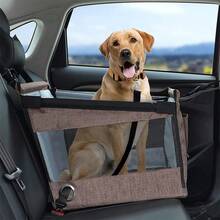 Best Selling Pet Car Carrier, Backseat Pet Basket, Pet Travel Cushion With Leash, Portable Foldable, Car Pet Mat, Suitable For Medium & Large Dogs, With Breathable Mesh And Adjustable Safety Belt, Fit For SUV, Truck, RV - Multicolor - View 7