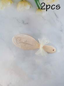 Cepillo de pelo ovalado con nombre personalizado, peine con cojín de estilo perla elegante para desenredar el cabello a diario en casa y de viaje con lazo, regalo personalizado para mujeres, amigas, mamá, artículo de belleza personalizable, regalo personalizado para cumpleaños, Día de la Madre, San Valentín, para el dormitorio, sala de estar - Estilo A - Ver 10