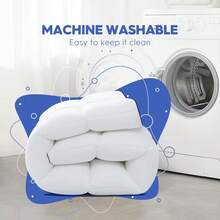 Extra Thick Mattress Pad Cover For Back Pain, Mattress Topper Cooling Mattress Protector With 8-21 Inch Deep Pocket, Overfilled Down Alternative Filling - 白色 - 查看 9