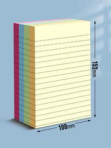 1 confezione da 200 foglietti adesivi colorati, penna evidenziatore portatile per scrivere sui foglietti adesivi. Foglietti adesivi multicolore, facili da attaccare e autoadesivi. Adatti per uffici, case, scuole, ecc. È una scelta ideale per gli assistenti d'ufficio. - Tagli Unica - Visualizzare 4