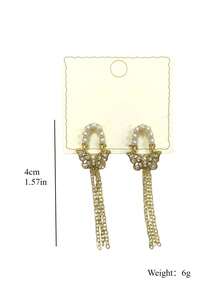 1 对夸张风格的秋季蝴蝶长串珠耳环 - 适合日常佩戴、参加派对或作为礼物。 - 彩色 - 查看 5