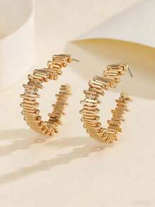 1对简约心形耳环，适合日常佩戴和送礼 - 心形耳環 - 查看 6