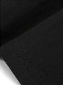 Pig Intestine Pig Intestine Green Leaf Soul Food Black Thanksgiving T-Shirt For Men And Women, Casual Round Neck Outdoor Short Sleeve T-Shirt, Slightly Stretchy, Men's Summer Clothing, Slightly Stretchy, S-XXXL - 黑色 - 查看 2