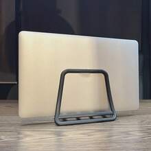 1pc Vertical Laptop Stand, Fits 10-17 Inch Laptops Of Multiple Brands Including , Allows Upright Placement - View 11