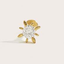 1 pieza Pendientes de diamante con diseño de estrella minimalista y elegante, adecuados para uso diario - Estrella - Ver 9