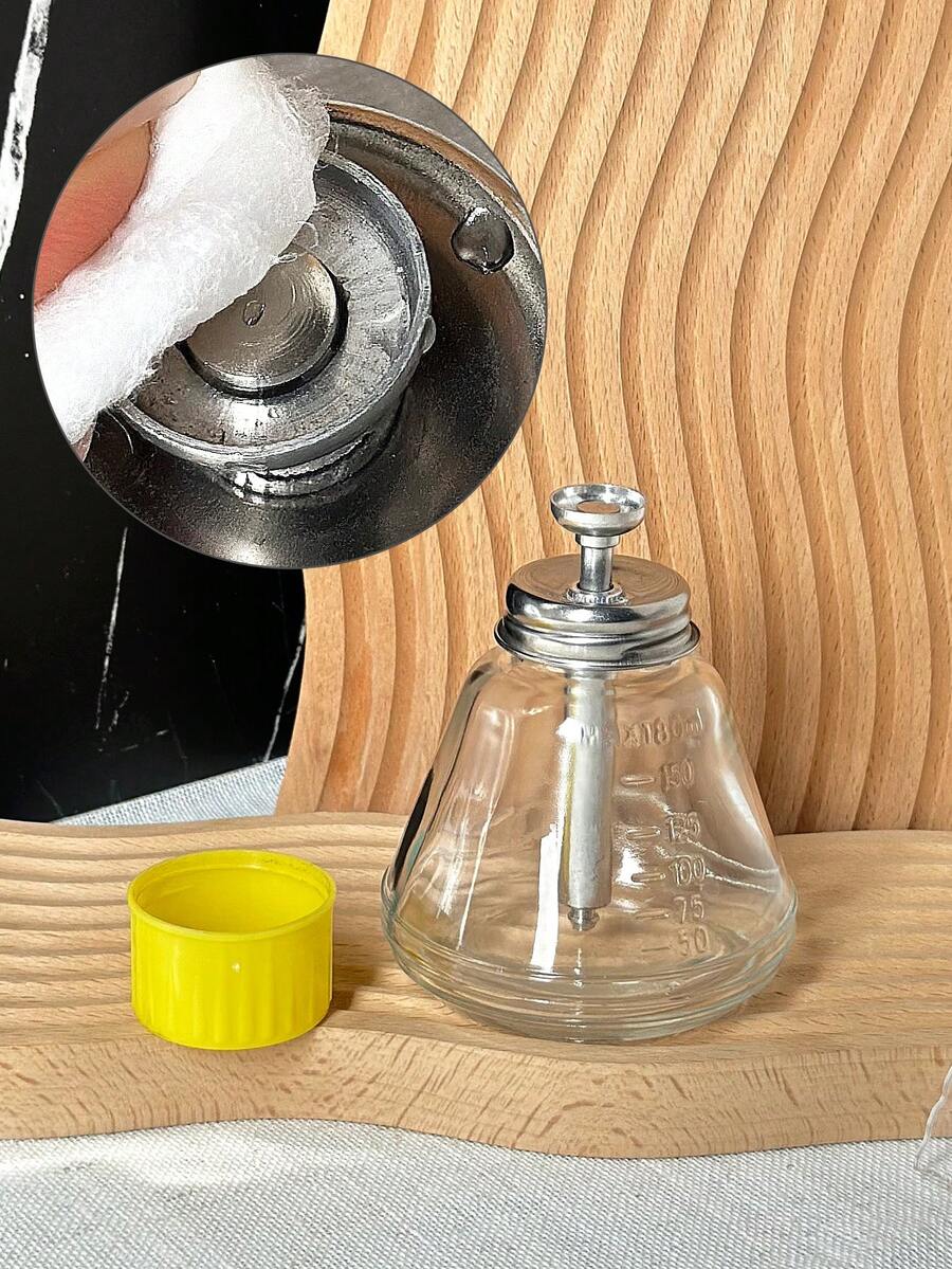 180毫升可重复灌装卸甲油玻璃瓶，长方形和锥形玻璃瓶，适用于酒精卸甲油，透明液体分装瓶，空瓶 - 彩色 - 查看 1
