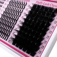 LIMEIKAI Mi giả 200D dạng chùm, mi dưới và mi nhọn, mi nối dạng chùm, mi giả gai nhọn, mi tự làm kiểu cổ tích/manga. - Xem 7