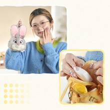 Disney 迪士尼《疯狂动物城》尼克和朱迪手提包挂件，狐狸和兔子毛绒玩偶，男女通用手提包挂件，零钱包，便携钥匙扣，节日礼物 - 彩色 - 查看 4